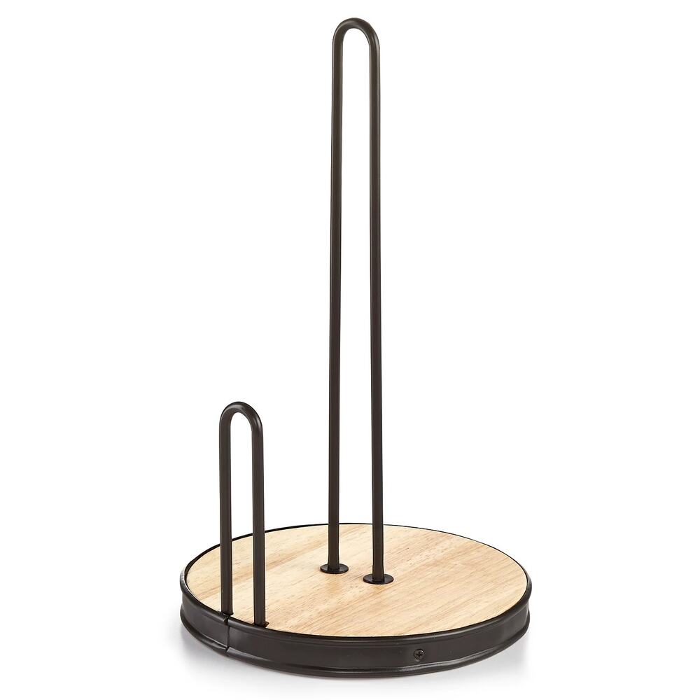 MARTHA STEWART NWT Paper Towel Holder – Matte Black Finish over Steel (*FIRM)